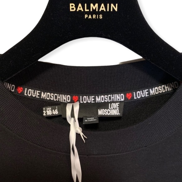 LOVE MOSCHINO French cotton-terry sweatshirt - Picture 7 of 10